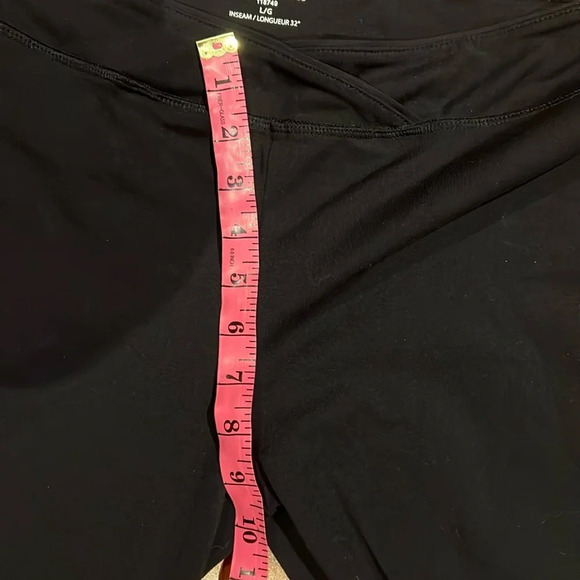Tuff athletics black slightly flare low rise bootcut yoga pants Sz L - Picture 7 of 14